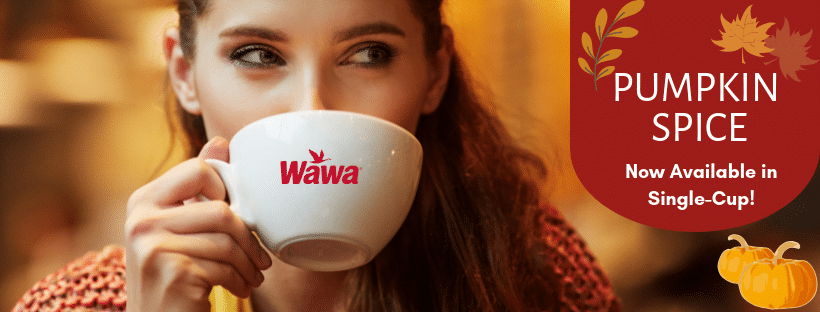 One Source Refreshment Wawa Pumpkin Spice Coffee in the Office